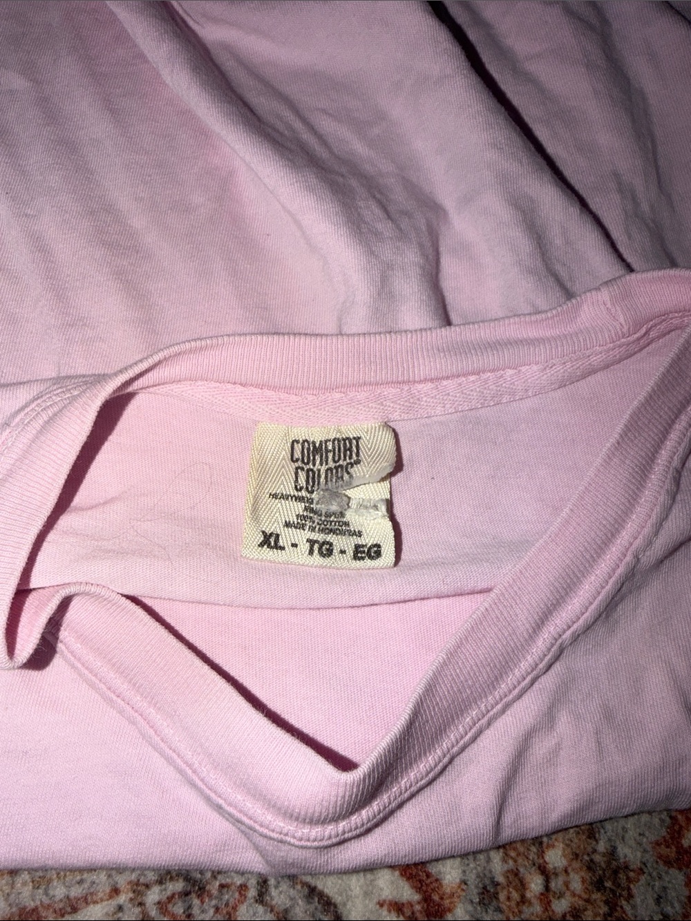 Comfort Colors Light Pink Crewneck Tee
